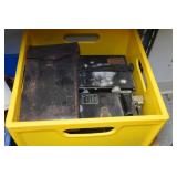 Metal Shelf with Contents