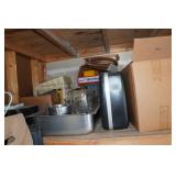 Contents of Shelves - Bar Clamps, Sporting Goods, Cameras, Tools