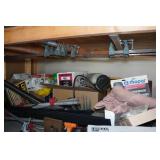 Contents of Shelves - Bar Clamps, Sporting Goods, Cameras, Tools