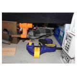 Contents of Shelves - Bar Clamps, Sporting Goods, Cameras, Tools
