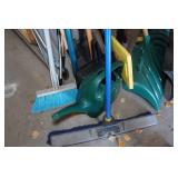 Assorted Shovels, Brooms and Loppers