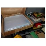 Office Desk with Wall Shelves and Content - Vintage Camera, Tools