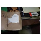 Office Desk with Wall Shelves and Content - Vintage Camera, Tools