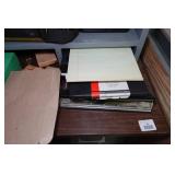 Office Desk with Wall Shelves and Content - Vintage Camera, Tools