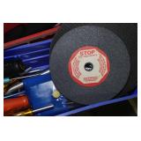 Metal Cabinet with Tools - Saws, Drivers, Punches