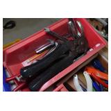 Metal Cabinet with Tools - Saws, Drivers, Punches