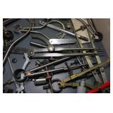 Contents of Drawer - Lufkin Rule Set, Micrometers, Starrett Planer Gage