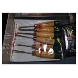 Contents of Drawer - Carving Tools, Wrenches, Drivers