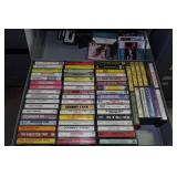 Cabinet of Drawers with Contents - Clamps, Fasteners, Cassette Tapes