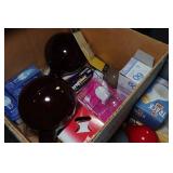 Cabinet of Drawers with Contents - Light Bulbs, MREs, Antique Cameras and Lenses