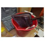 Desk and Side Table with Contents - Power Tools, Circular Saw, Glue Sticks