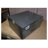 Metal Shelf with Contents - Hand Drill, Hot Plate, Rope Lights