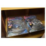 Metal Shelf with Contents - Hand Drill, Hot Plate, Rope Lights