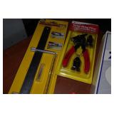 Tool Chest with Contents - Air File, Corded Drill, Grinder