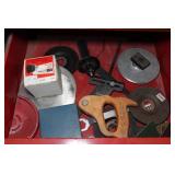 Tool Chest with Contents - Air File, Corded Drill, Grinder