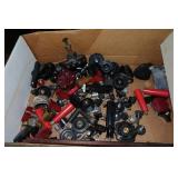 Assorted Parts - Knobs, Flash Assemblies, Electric Motor, Dolly