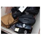 Assorted Parts - Knobs, Flash Assemblies, Electric Motor, Dolly