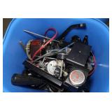 Assorted Parts - Knobs, Flash Assemblies, Electric Motor, Dolly