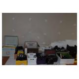 Antique Camera Assortment - Cameras, Flashes, Parts, Manuals