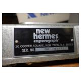 New Hermes Engravograph Engraving Machine
