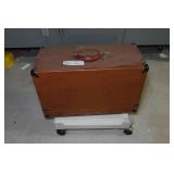 Antique Projector in Case and Dolly