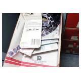 Drawered Organizer wih Contents - Baffles, Straps, Parts