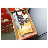 Drawered Organizer with Contents and Shelves - Fittings, Electrical