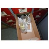 Drawered Organizer with Contents and Shelves - Fittings, Electrical