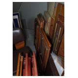 Contents of Crawlspace - Banquet Table, TV Trays, Folding Chair