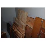 Contents of Crawlspace - Banquet Table, TV Trays, Folding Chair