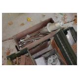 Drawered Cabinet and Contents - Fishing Rod, Tools, Fasteners