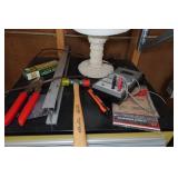 Workstation with Contents - Tool Box, Plastic Tote