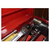 Tool Box with Tools - Craftsman 3/4" Ratchet, Wrenches, Sockets