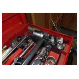 Tool Box with Tools - Craftsman 3/4" Ratchet, Wrenches, Sockets