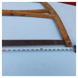 Vintage Wooden Frame Hand Saw