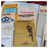 Variety of Vintage Sheet Music