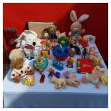 Assorted Toys and Plush Items