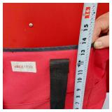 Adidas Black Duffel, Grey Gym Bag, Blue Carry-On, and Red Tote Bag.