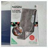 BellaRusso Weighted Neck Wrap and Silk Touch Throw, Nizoni Electronic Heating Pad