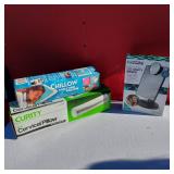 Nizoni 2-in-1 LED Vanity Mirror with 10x and 16x Magnification, Cervical Pillow, Pillow Cooler