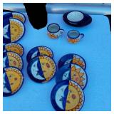 Sun and Moon Plates & Coffee Cups