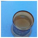 Vintage Decorative Glass Vase Featuring Horse-Drawn Carriage Scenes