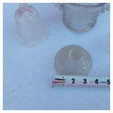 Crystal Decorative Covered Dish, 2 Glass Bells