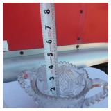 Crystal Decorative Covered Dish, 2 Glass Bells