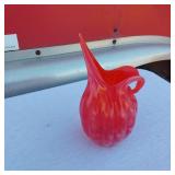 Small Lefton Red Pitcher