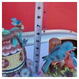 PartyLite Birdhouse and Gorham Musical Bluebird and Small Bird