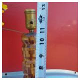 Decorative Wooden Lamp, Decorative Vase, Carved Lion