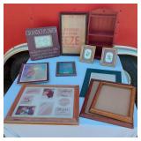 Picture Frames Including Solid Wood Frame, Wall Collage Frame and Two Floral Prints, Praying Hands