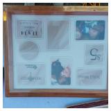 Picture Frames Including Solid Wood Frame, Wall Collage Frame and Two Floral Prints, Praying Hands