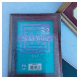 Picture Frames Including Solid Wood Frame, Wall Collage Frame and Two Floral Prints, Praying Hands